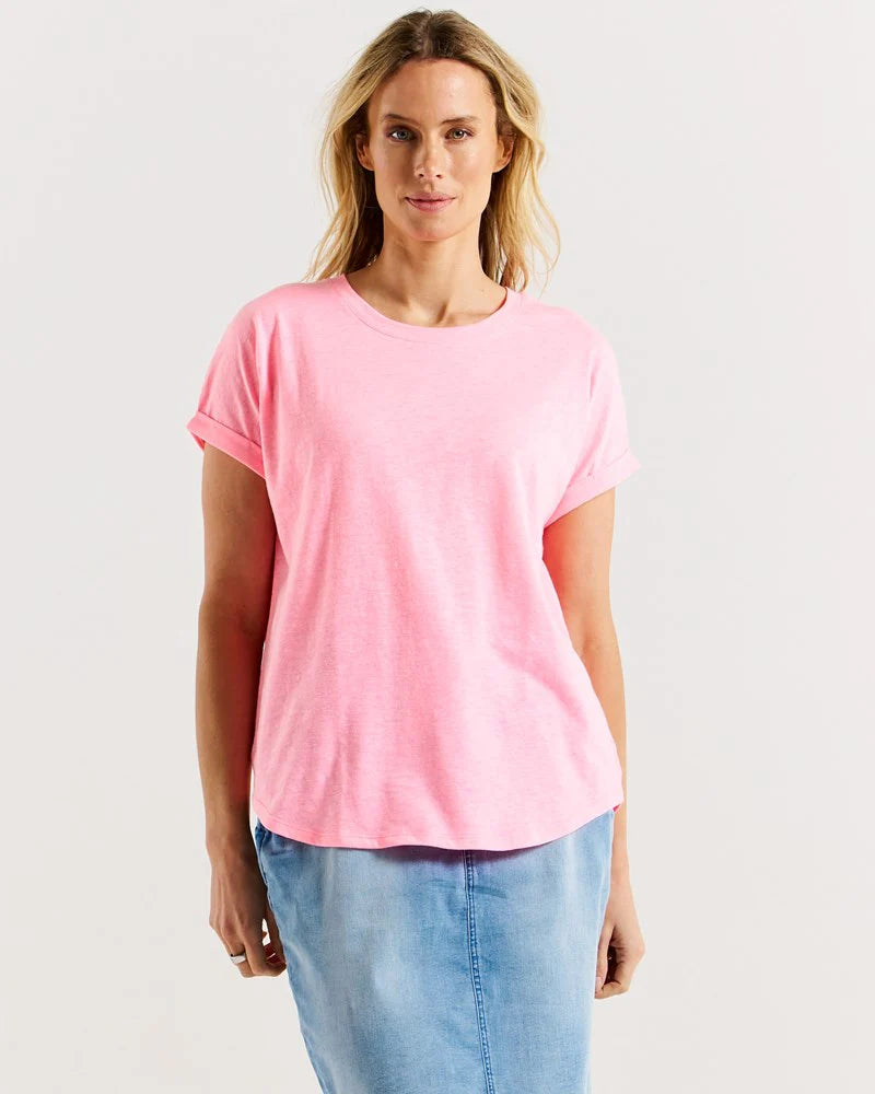 Hailey Bright pink tee