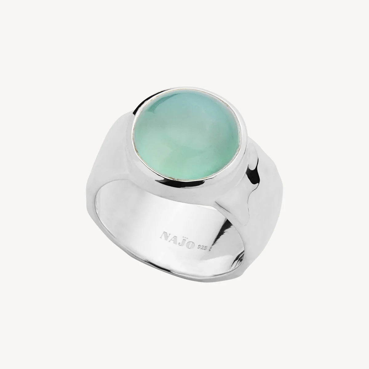 Chroma Silver Aqua Chalcedony Ring